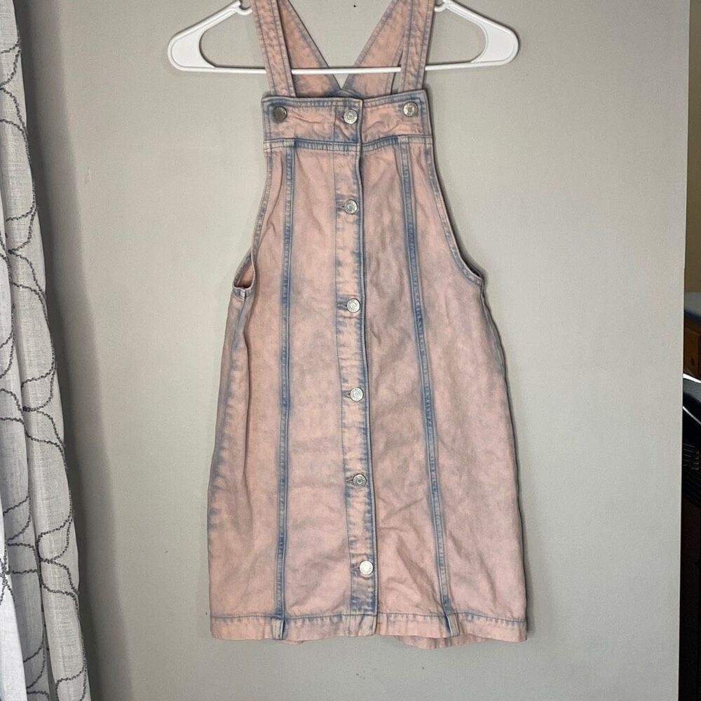 GAP kids‎ girls denim jumper overall dress size XL pink